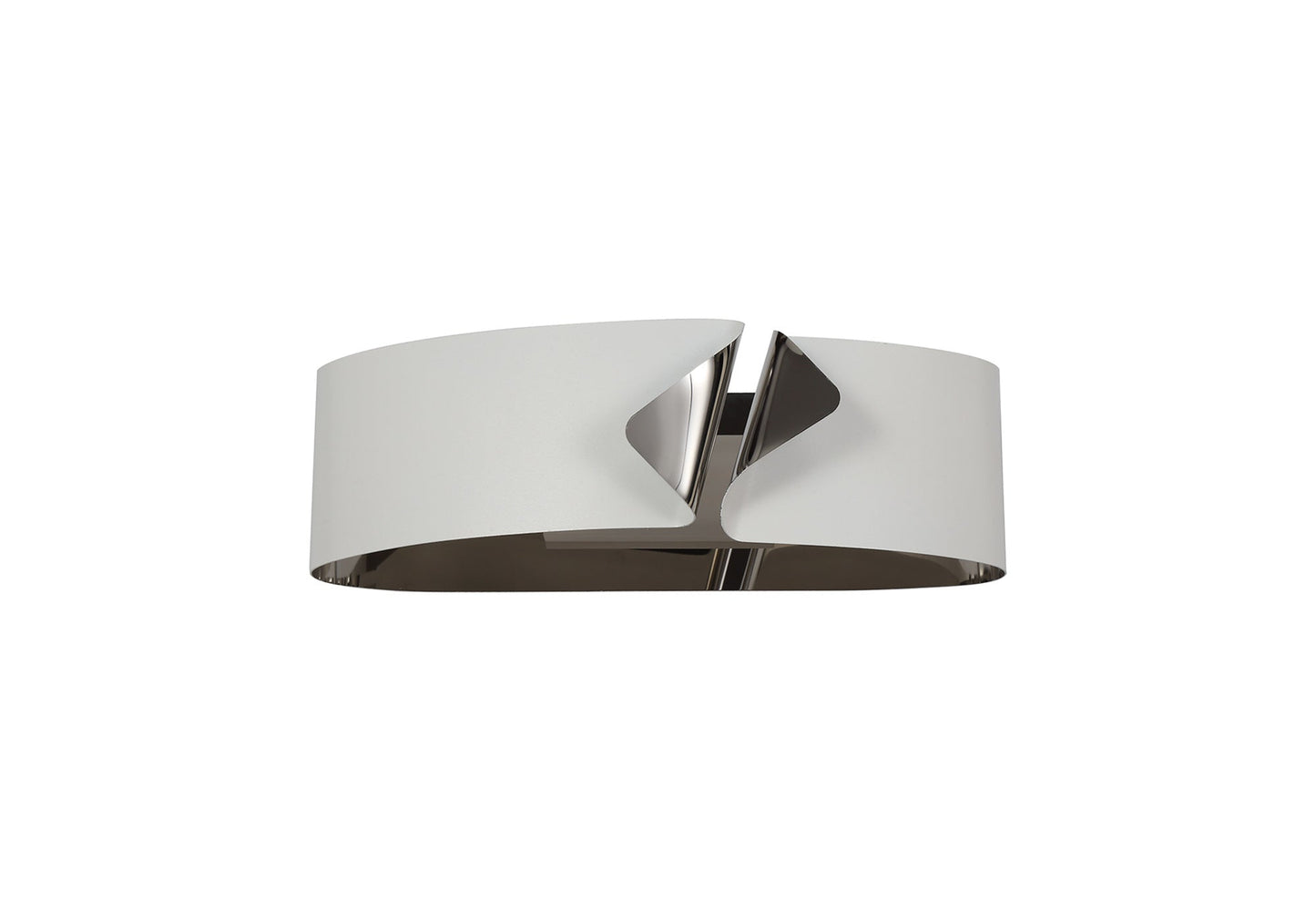 Elcho Wall Lamp, 1 x 10W LED, 3000K, 700lm, Sand White and Polished Chrome, 3yrs Warranty