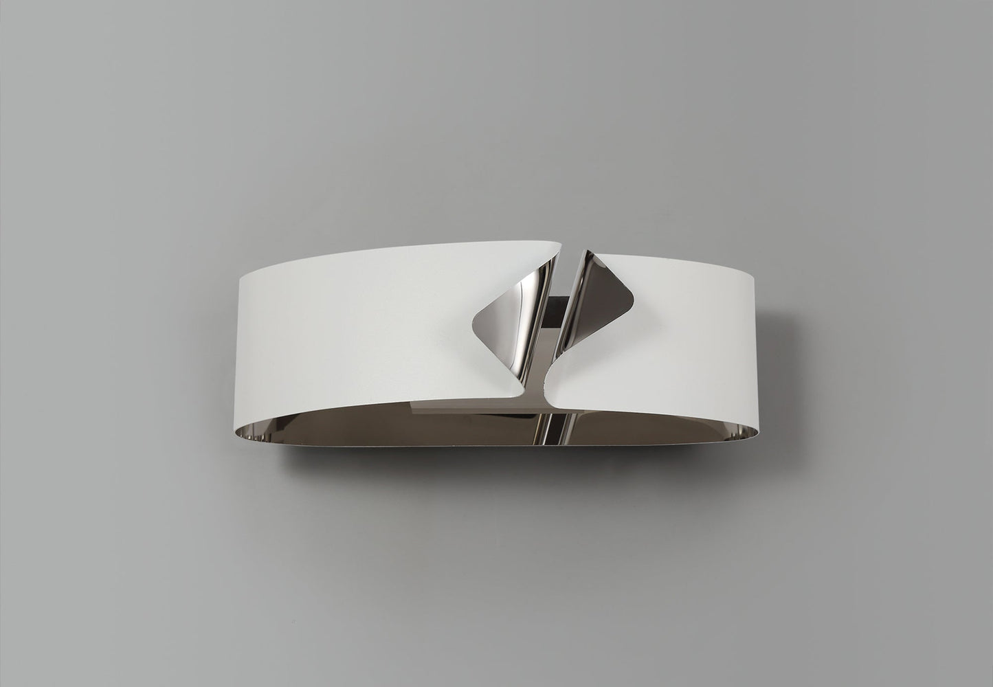 Elcho Wall Lamp, 1 x 10W LED, 3000K, 700lm, Sand White and Polished Chrome, 3yrs Warranty