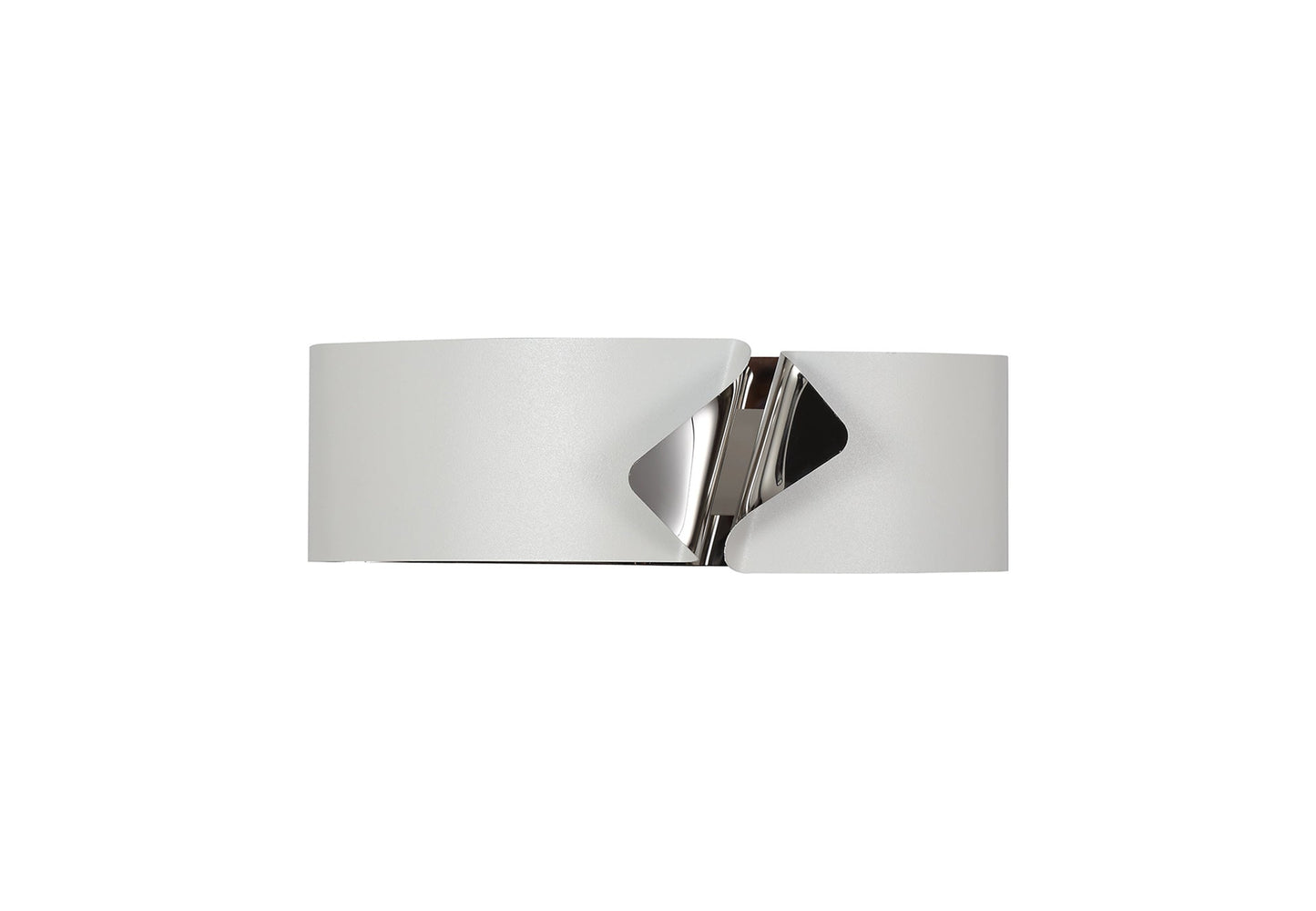 Elcho Wall Lamp, 1 x 10W LED, 3000K, 700lm, Sand White and Polished Chrome, 3yrs Warranty