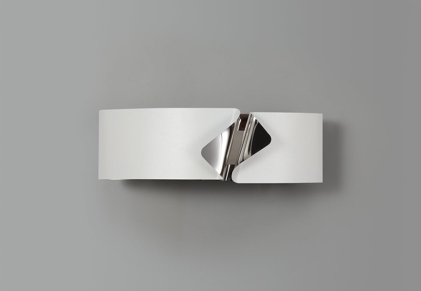 Elcho Wall Lamp, 1 x 10W LED, 3000K, 700lm, Sand White and Polished Chrome, 3yrs Warranty