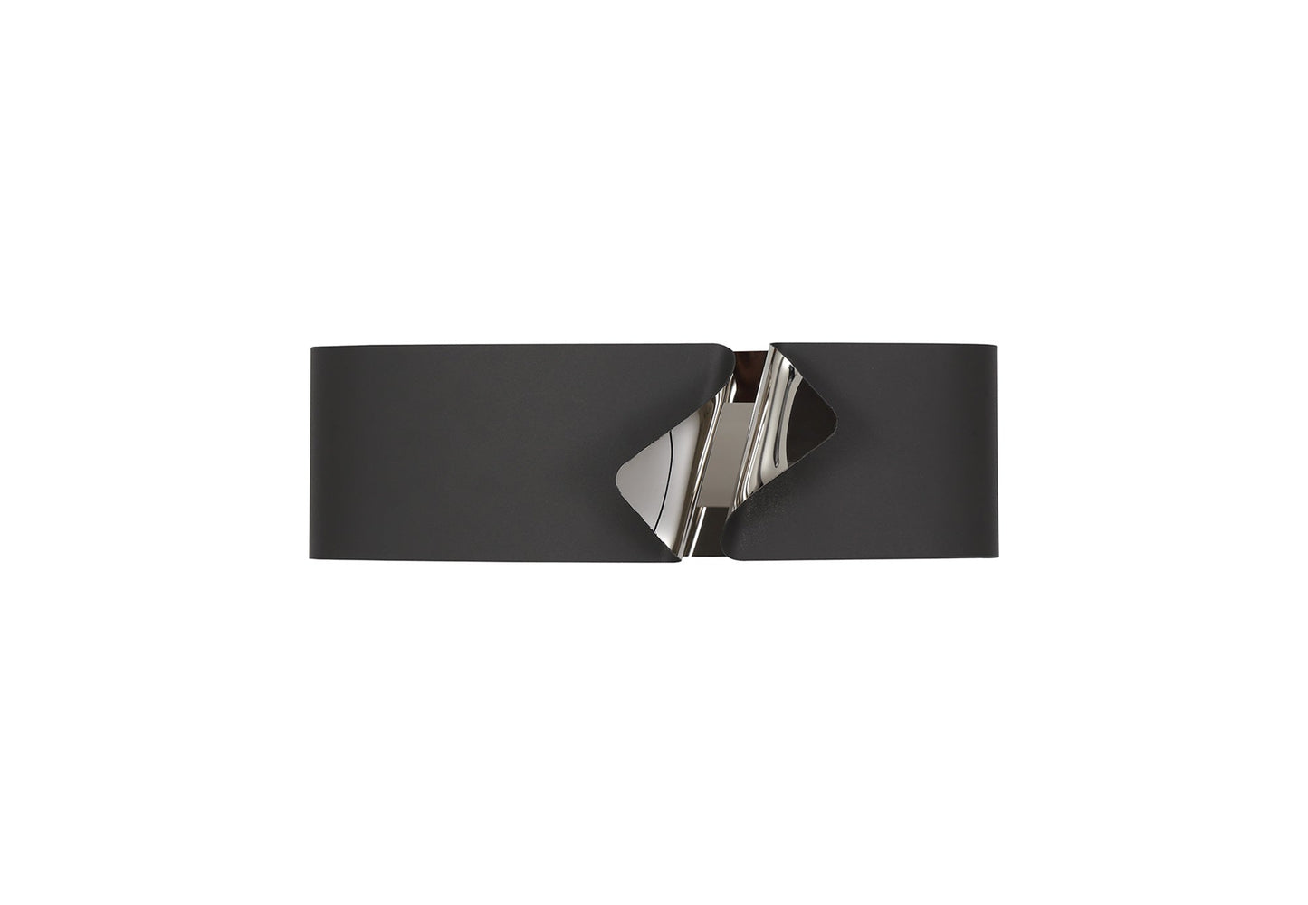 Elcho Wall Lamp, 1 x 10W LED, 3000K, 700lm, Sand Anthracite and Polished Chrome, 3yrs Warranty