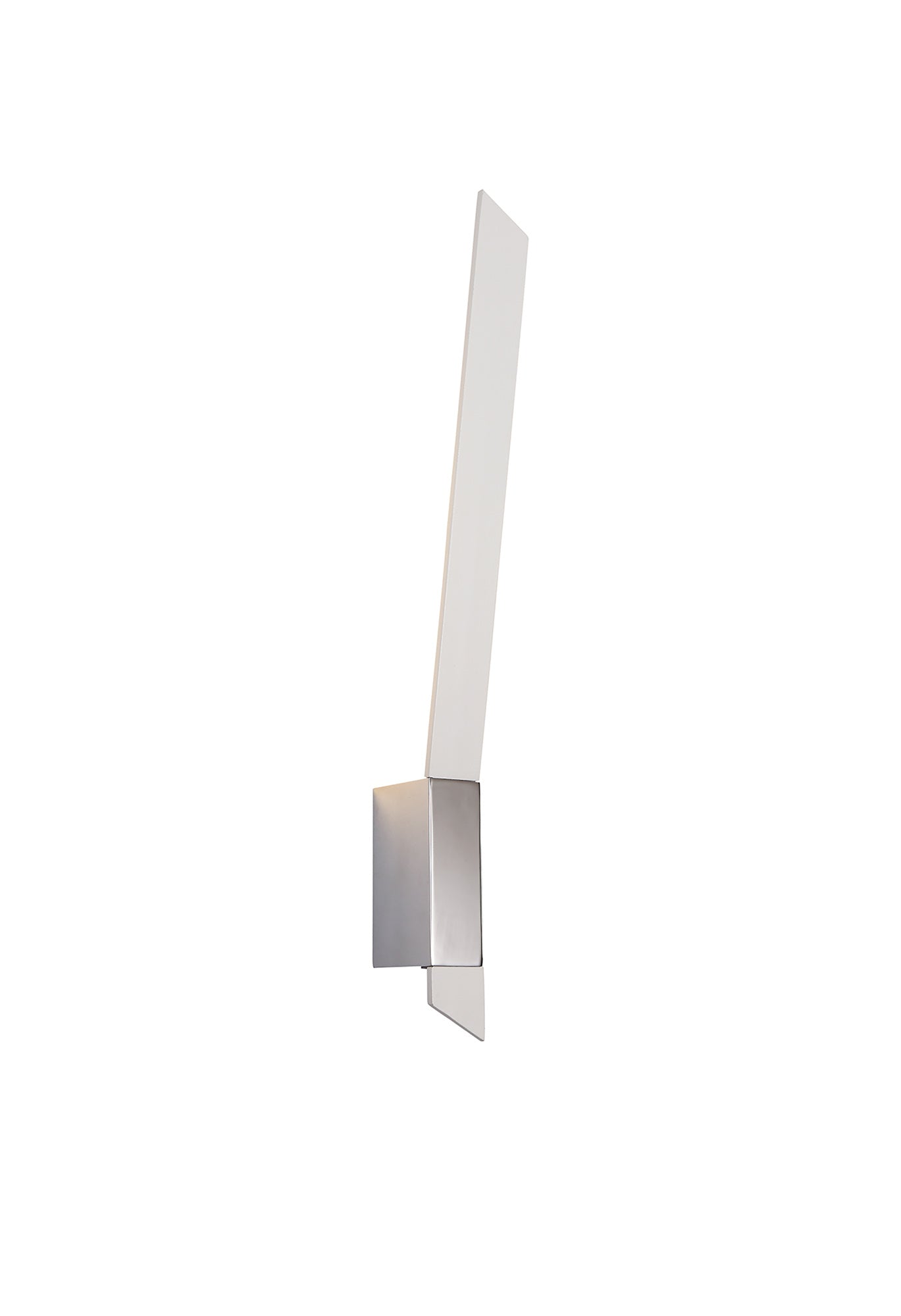 Foden Wall Lamp, 1 x 8W LED, 3000K, 560lm, Sand White and Polished Chrome, 3yrs Warranty