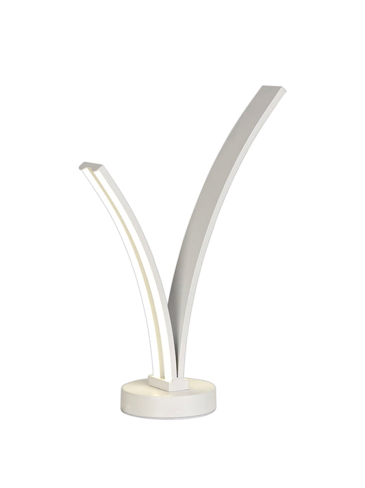 Gough 2 Light Table Lamp Switched, 5W and 7W LED, 4000K, 757lm, White, 3yrs Warranty