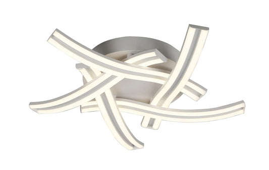 Gough 5 Light Ceiling, 5 x 12W LED, 4000K, 3792lm, White, 3yrs Wa