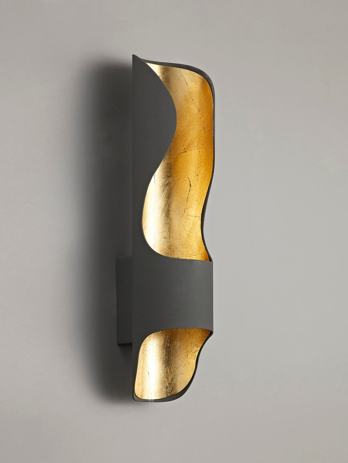 Haddon Wall Lamp, 1 x 8W LED, 3000K, 640lm, Anthracite and Gold Leaf, 3yrs Warranty 2