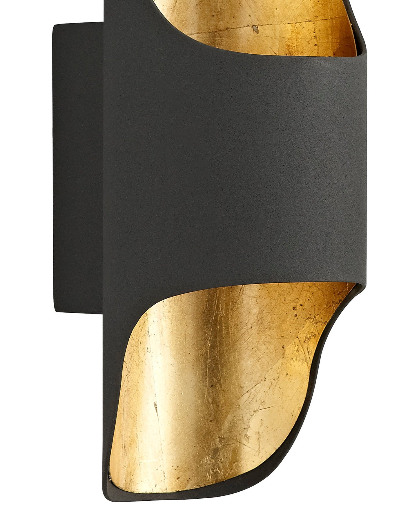 Haddon Wall Lamp, 1 x 8W LED, 3000K, 640lm, Anthracite and Gold Leaf, 3yrs Warranty 2