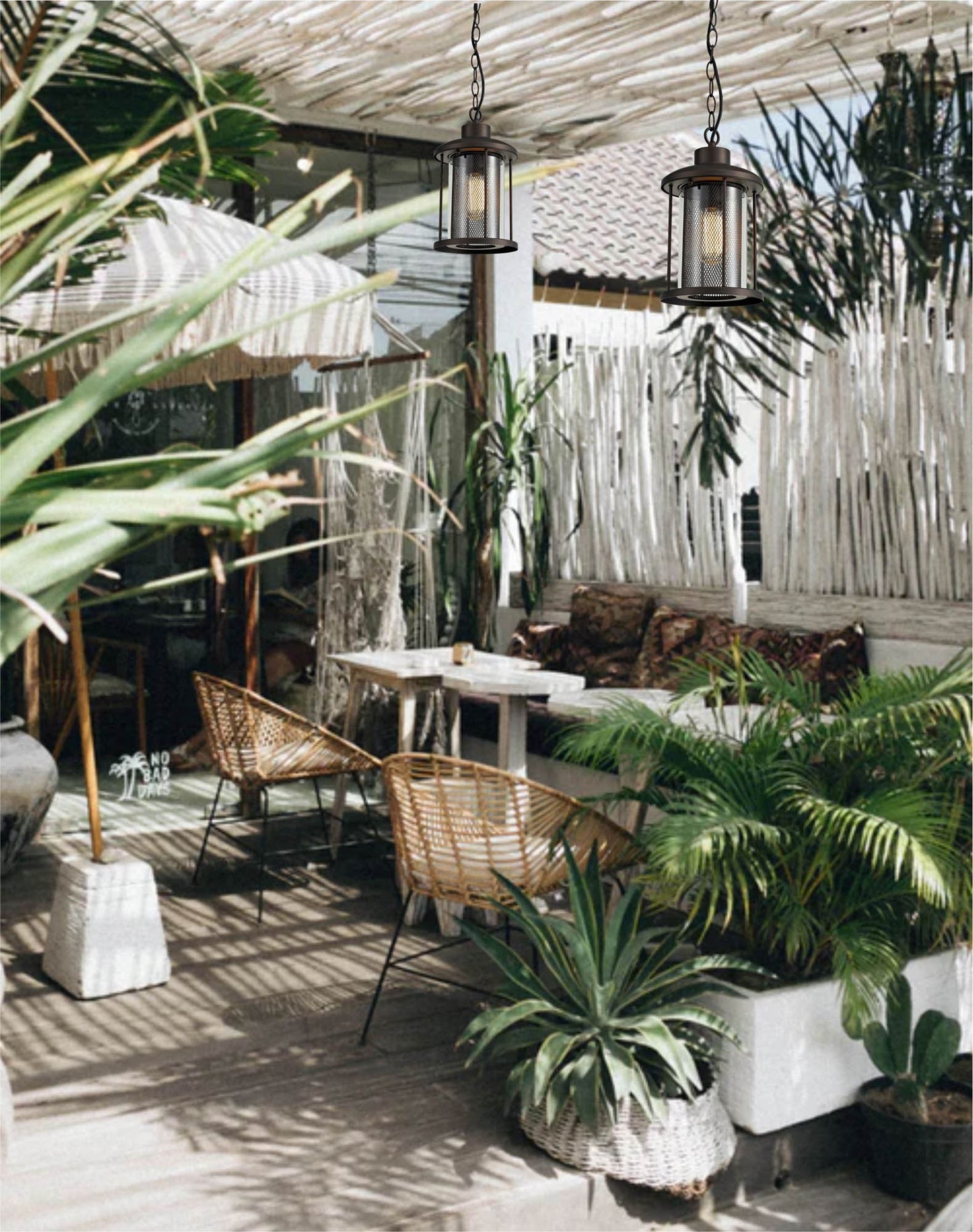 Harrop Extra Large Wall Lamp, 1 x E27, Antique Bronze and Clear Glass, IP54, 2yrs Warranty