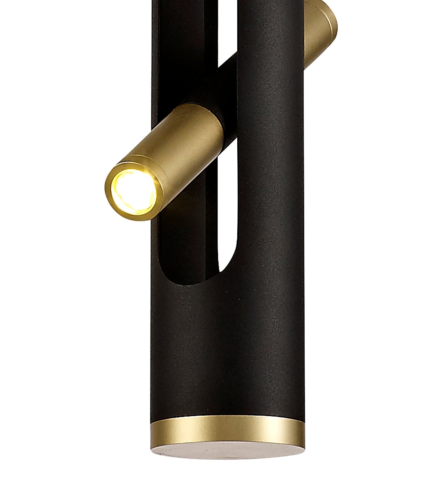 Hatchmere Pendant, 2 x 2W LED, 3000K, 560lm, Sand Black and Gold, 3yrs Warranty
