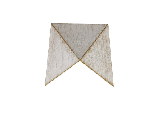 Helsby Wall Lamp, 1 x 7W LED, 3000K, 610lm, IP54, White and Gold, 3yrs Warranty