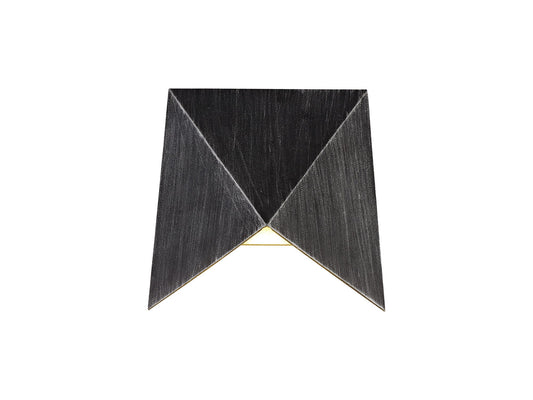 Helsby Wall Lamp, 1 x 7W LED, 3000K, 610lm, IP54, Black and Silver, 3yrs Warranty