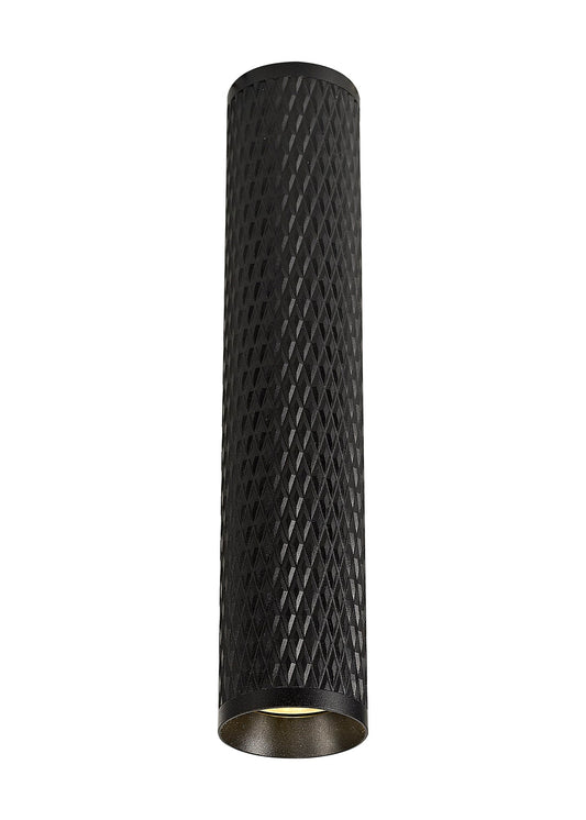 Heyes 30cm Surface Mounted Ceiling Light, 1 x GU10, Sand Black