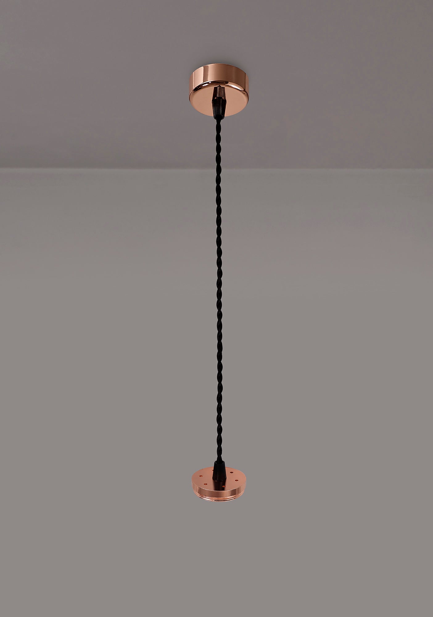 Heyes Pendant Light Kit 2m, 1 x GU10, Rose Gold