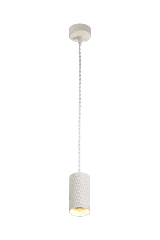 Heyes 1 Light 11cm Pendant Light GU10, Sand White