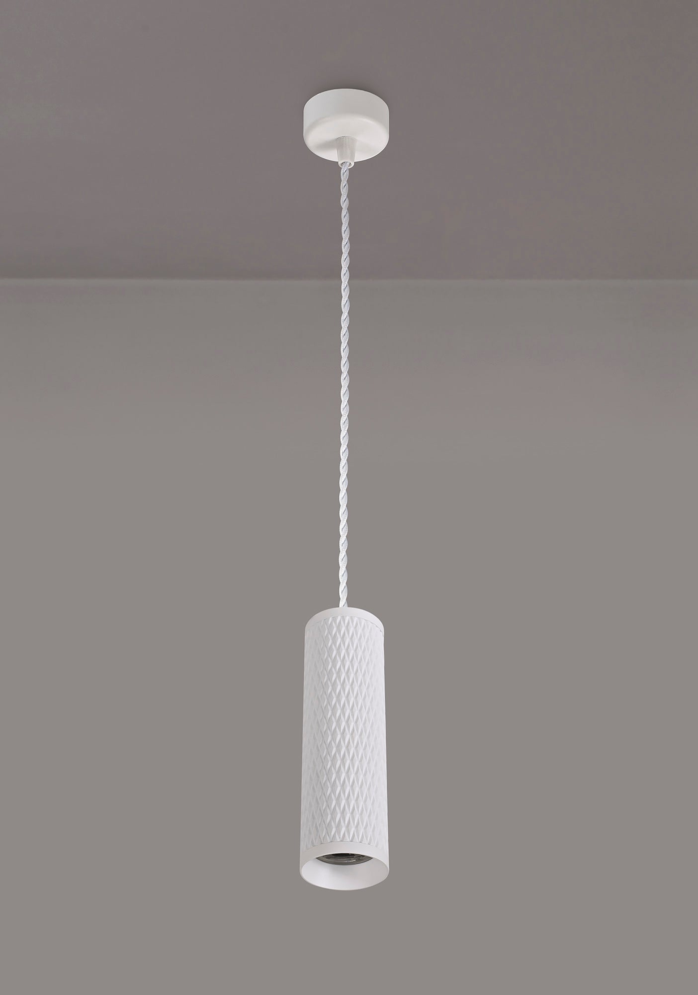 Heyes 1 Light 20cm Pendant Light GU10, Sand White