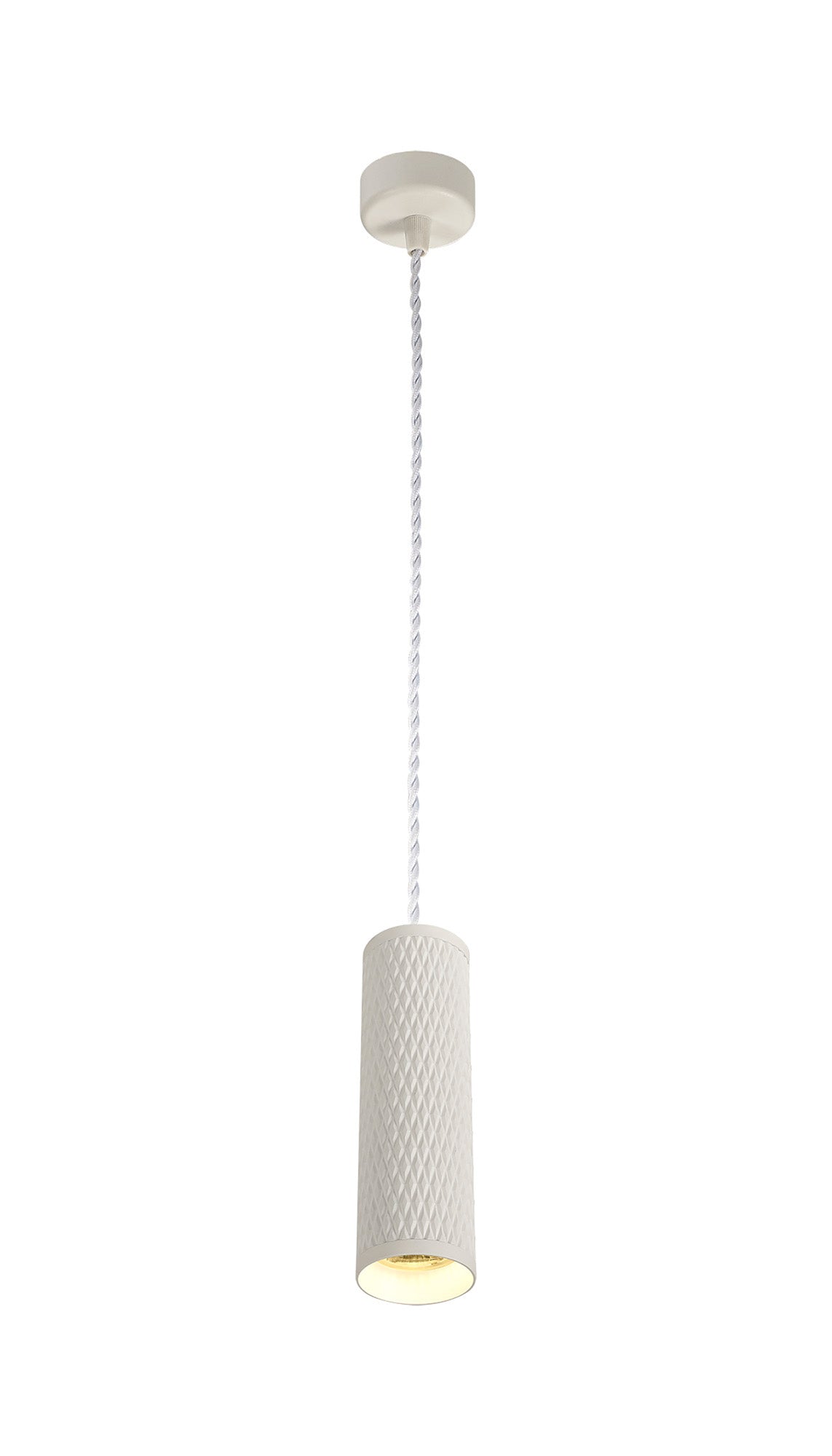 Heyes 1 Light 20cm Pendant Light GU10, Sand White