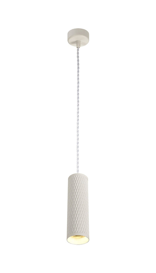 Heyes 1 Light 20cm Pendant Light GU10, Sand White