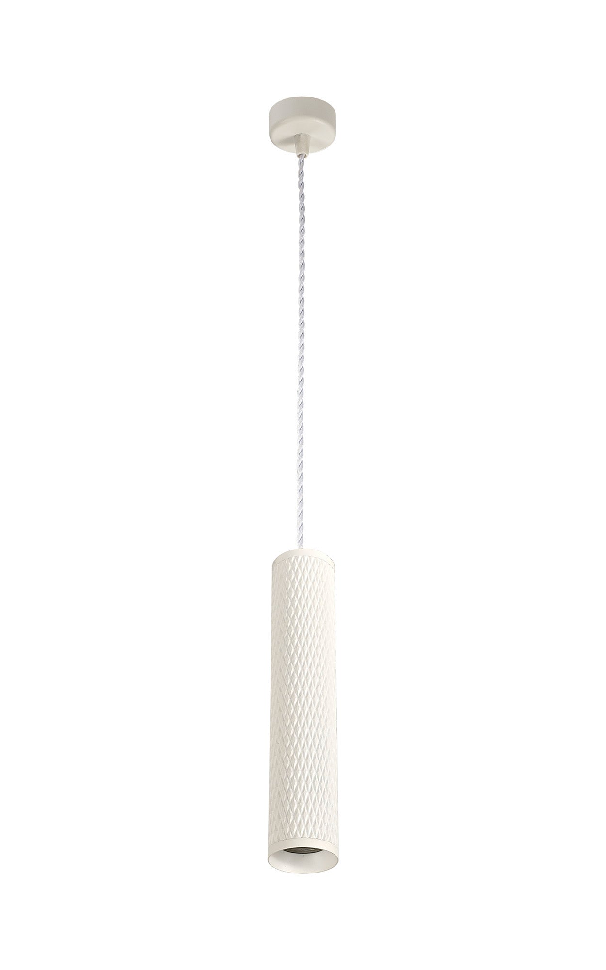 Heyes 1 Light 30cm Pendant Light GU10, Sand White