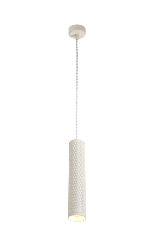 Heyes 1 Light 30cm Pendant Light GU10, Sand White