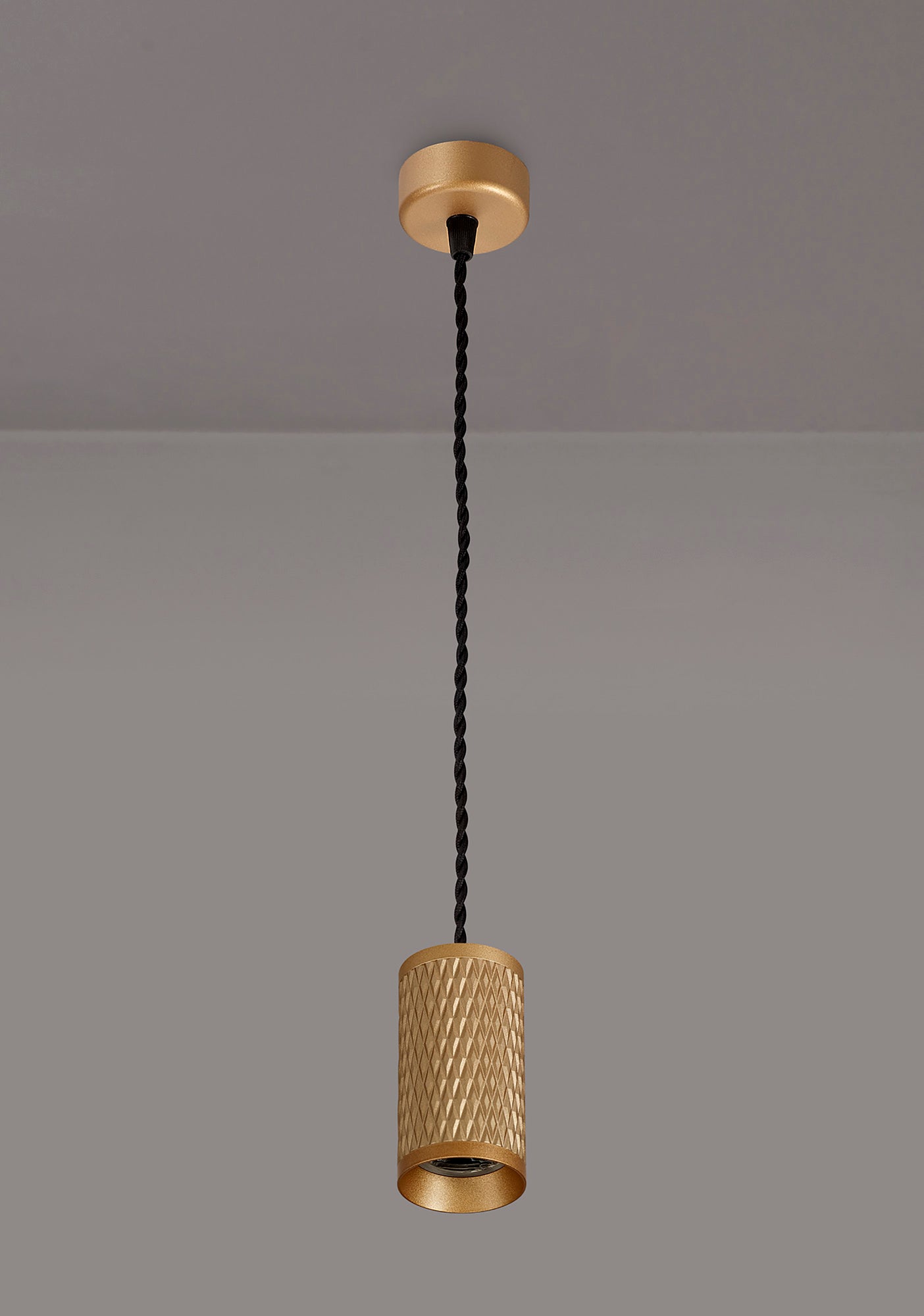 Heyes 1 Light 11cm Pendant Light GU10, Champagne Gold