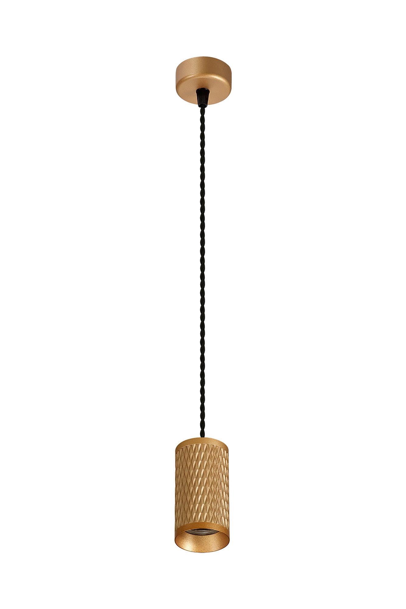 Heyes 1 Light 11cm Pendant Light GU10, Champagne Gold