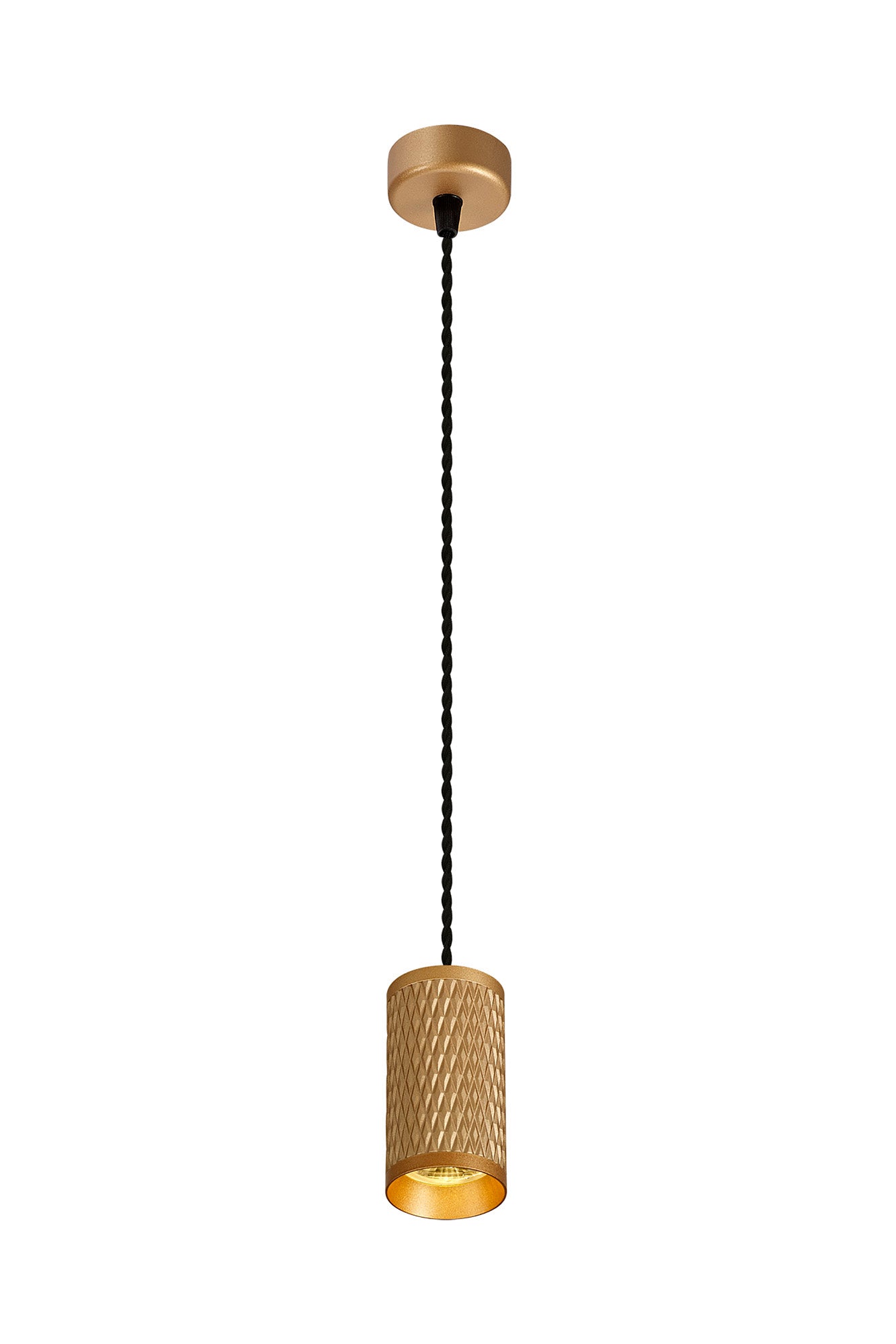 Heyes 1 Light 11cm Pendant Light GU10, Champagne Gold