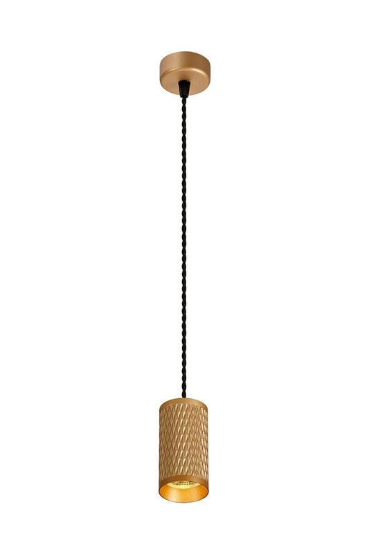 Heyes 1 Light 11cm Pendant Light GU10, Champagne Gold