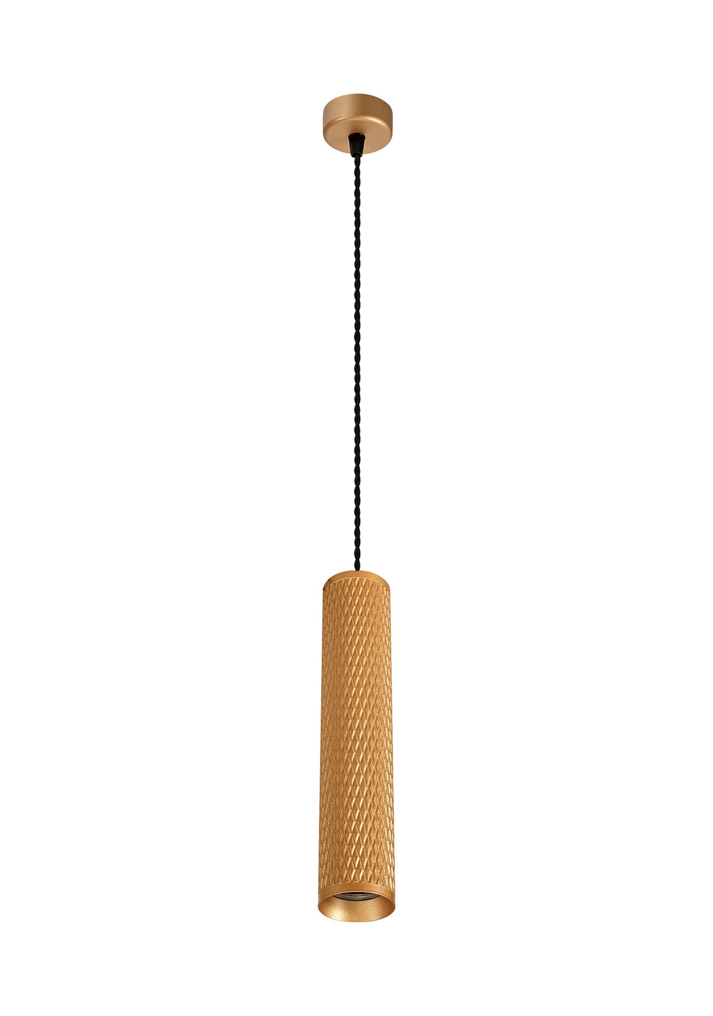 Heyes 1 Light 30cm Pendant Light GU10, Champagne Gold