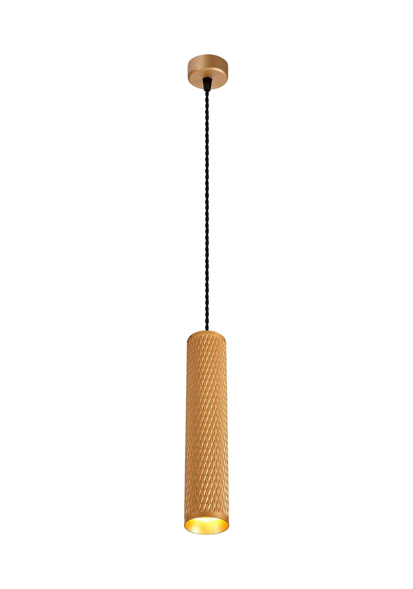 Heyes 1 Light 30cm Pendant Light GU10, Champagne Gold