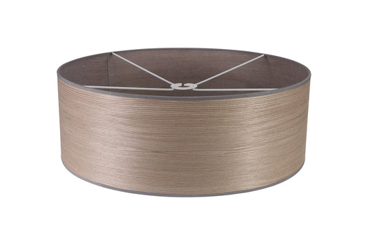 Hobcroft Round, 600 x 210mm Wood Effect Shade, Grey Oak and White Laminate