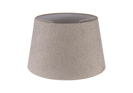 Hobcroft Round, 350 and 450 x 280mm Fabric Shade, Multi and White Laminate