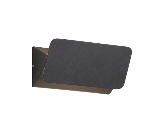 Hoo Up & Downward Lighting Wall Lamp, 1 x 5W LED, 3000K, 190lm, IP54, Anthracite, 3yrs Warranty