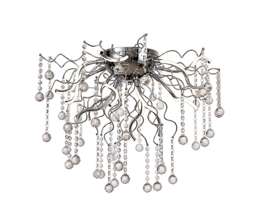 Kerridge Dimmable Ceiling, 12 x 1.75W LED, 3000K, 1640lm, Polished Chrome, 3yrs Warranty