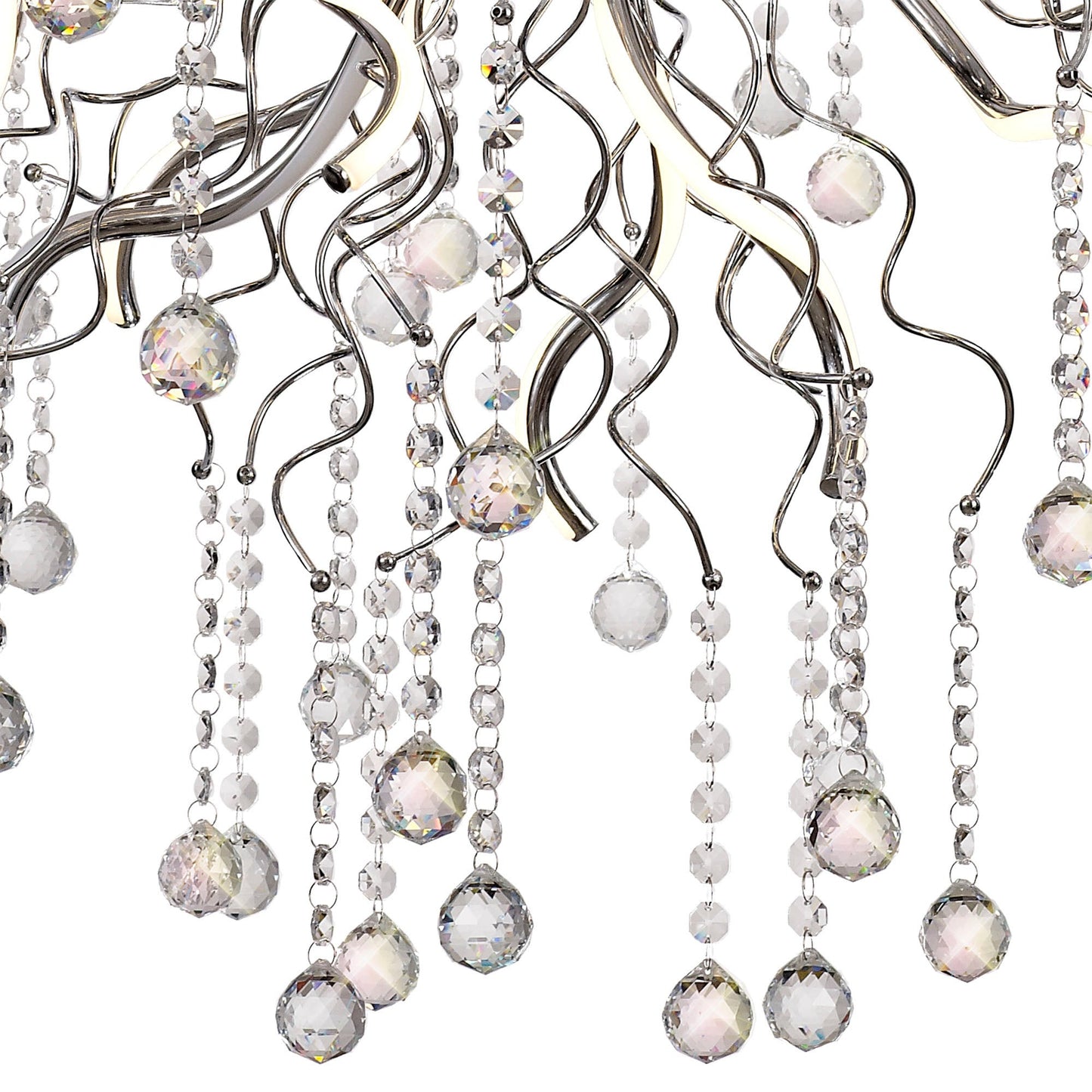 Kerridge Dimmable Pendant, 24 x 1.7W LED, 3000K, 3150lm, Polished Chrome, 3yrs Warranty