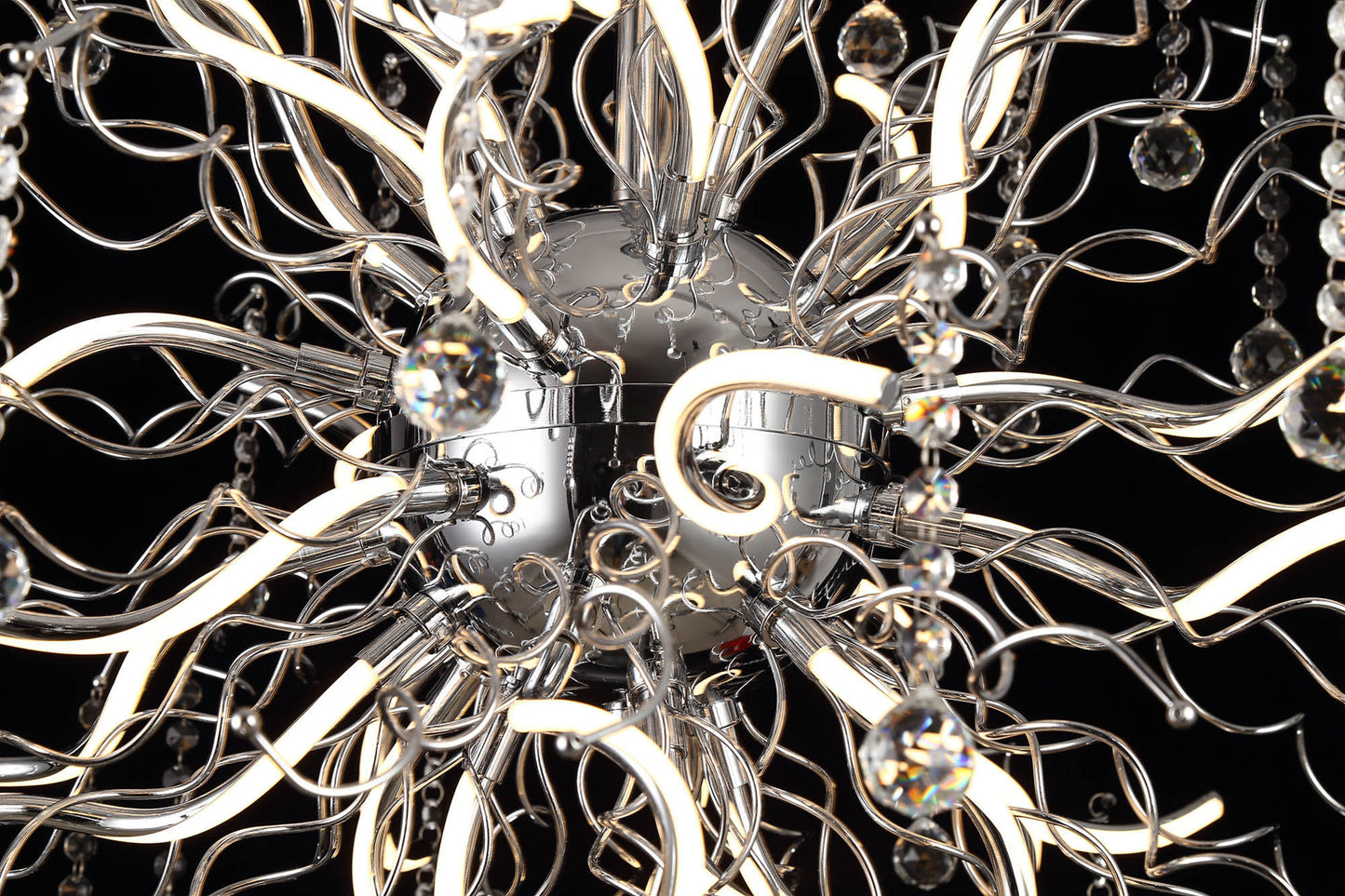 Kerridge Dimmable Pendant, 30 x 2.4W LED, 3000K, 5650lm, Polished Chrome, 3yrs Warranty