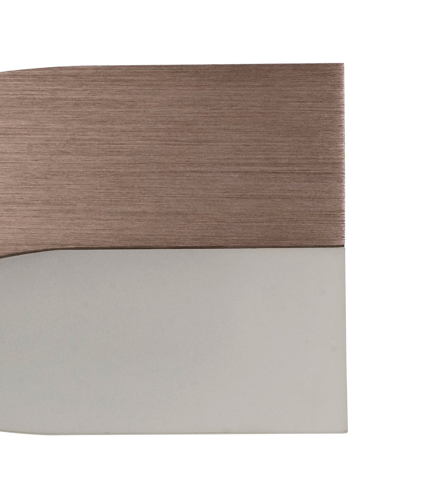 Leigh Wall Lamp, 1 x 8W LED, 3000K, 640lm, Brushed Brown and Frosted White, 3yrs Warranty 2