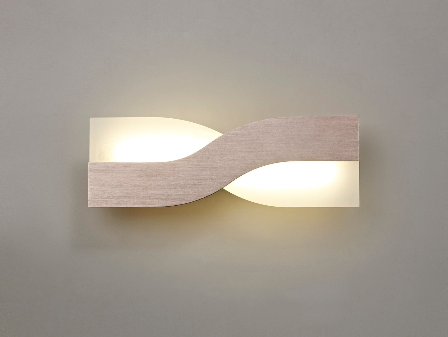 Leigh Wall Lamp, 1 x 8W LED, 3000K, 640lm, Brushed Brown and Frosted White, 3yrs Warranty 2