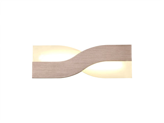 Leigh Wall Lamp, 1 x 8W LED, 3000K, 640lm, Brushed Brown and Frosted White, 3yrs Warranty 2