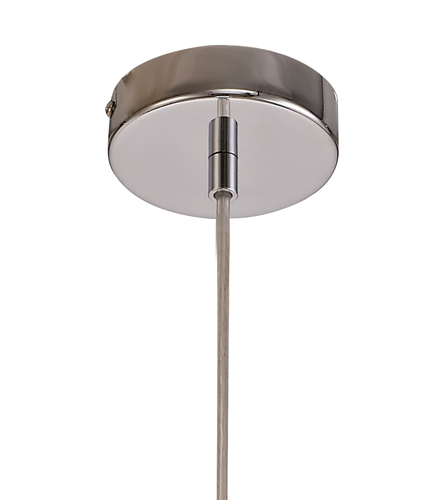 Lisson Single Pendant, 1 x E27, Satin Nickel and Polished Chrome