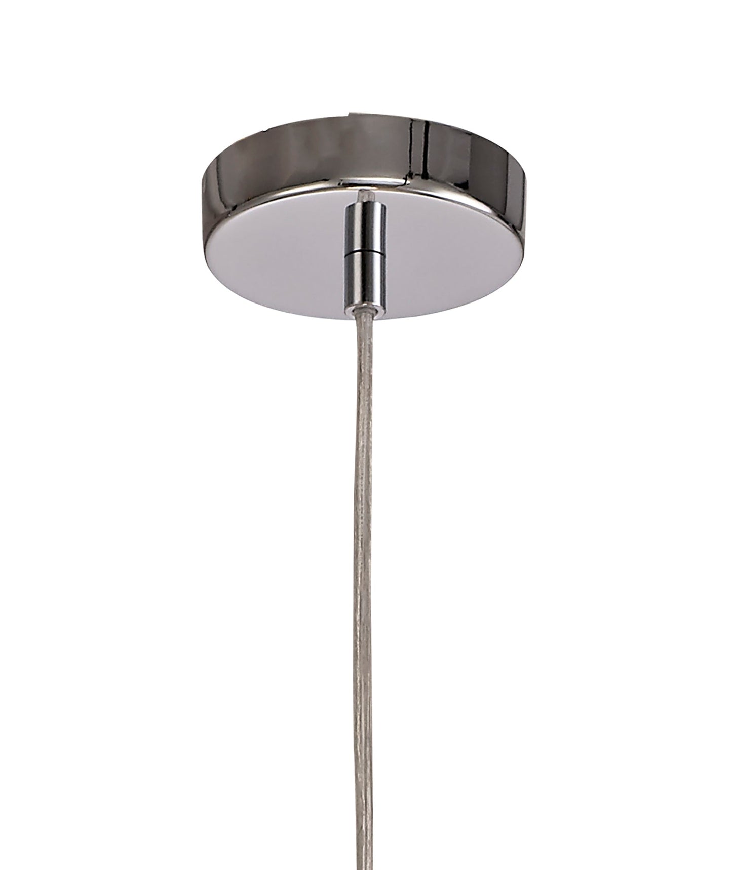 Lisson Single Pendant, 1 x E27, Coffee and Polished Chrome