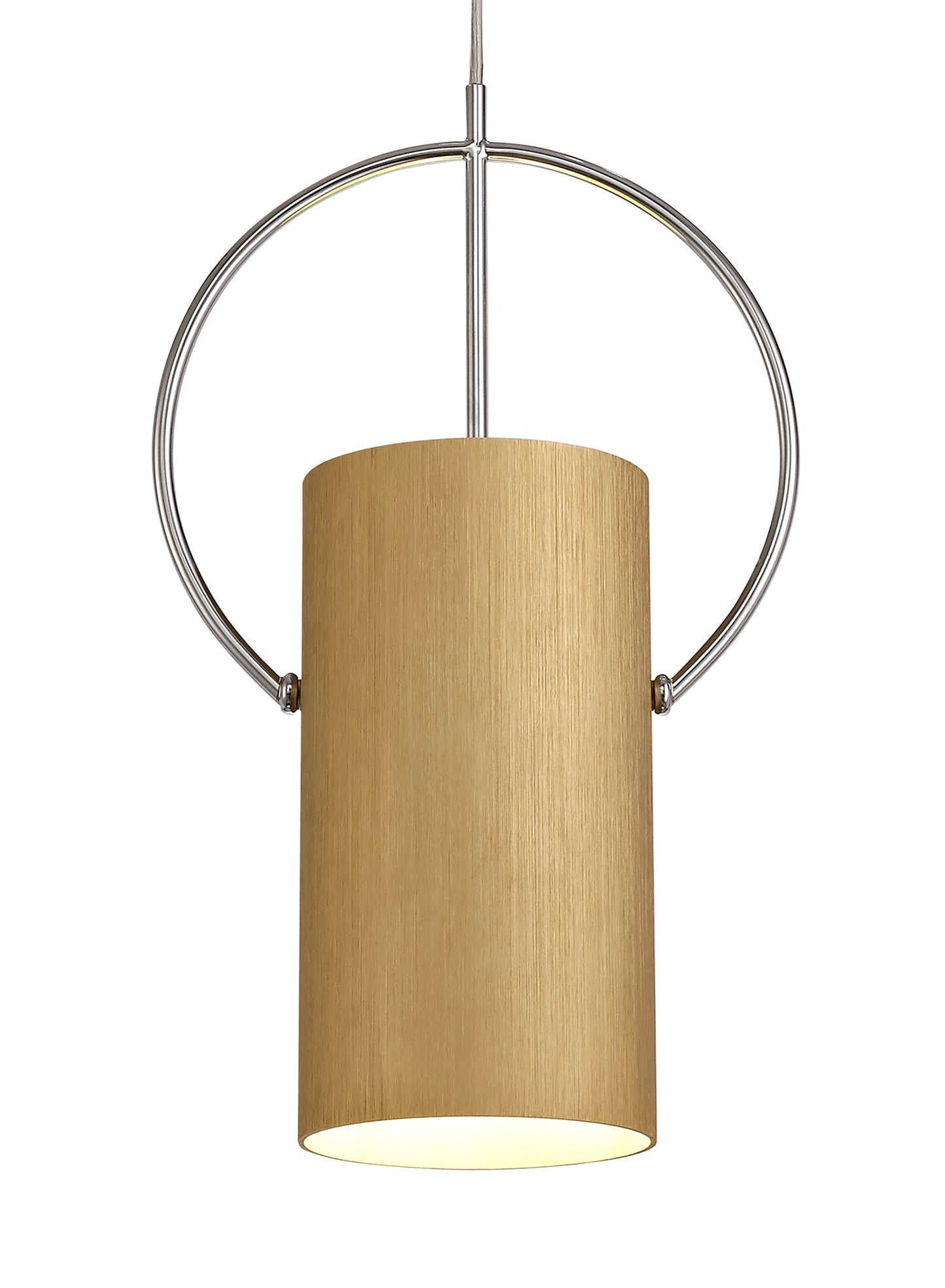 Lisson Single Pendant, 1 x E27, Gold and Polished Chrome