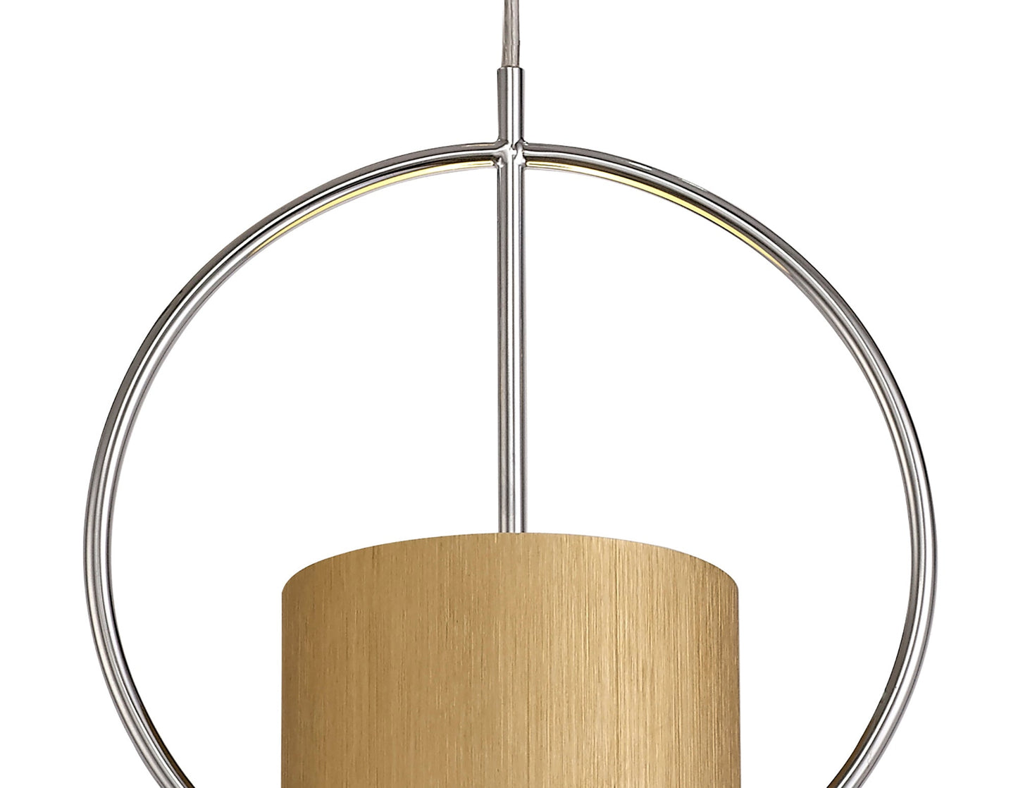 Lisson Single Pendant, 1 x E27, Gold and Polished Chrome