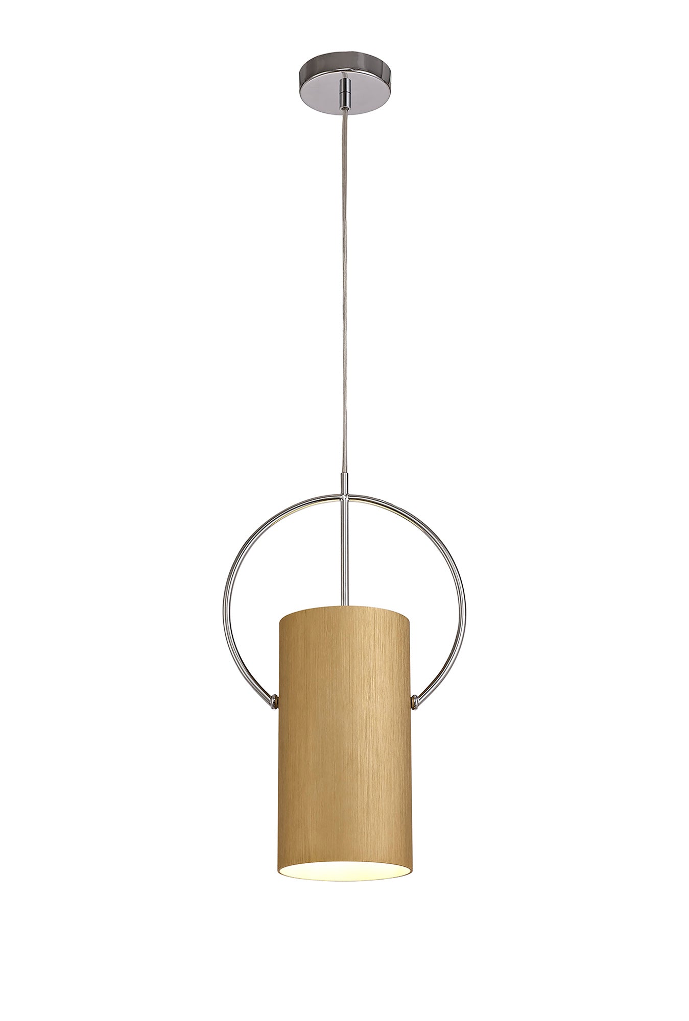 Lisson Single Pendant, 1 x E27, Gold and Polished Chrome