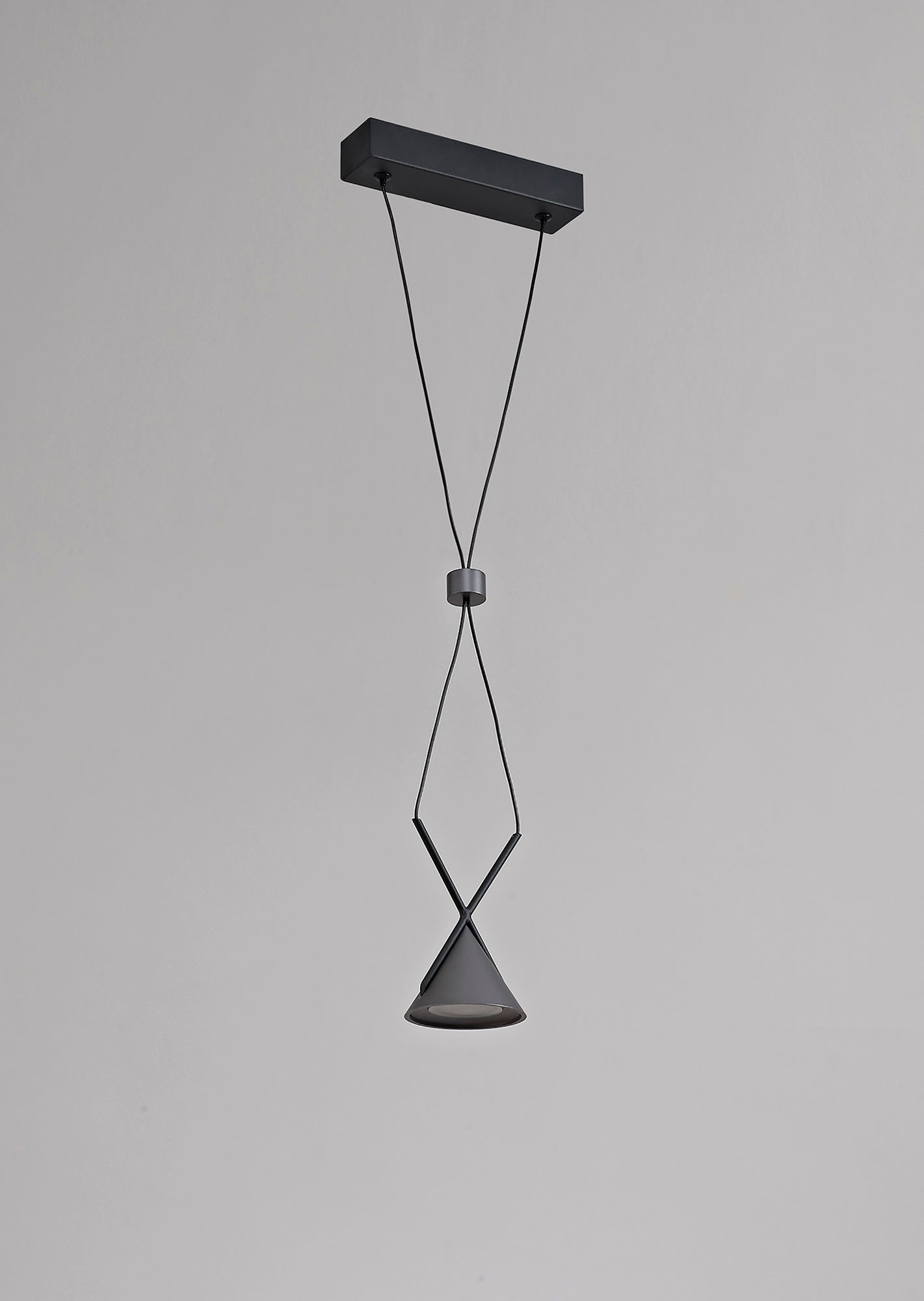 Mallory Pendant 1 Light, 1 x 3W LED, 3000K, 110lm, Sand Black and Grey, 3yrs Warranty