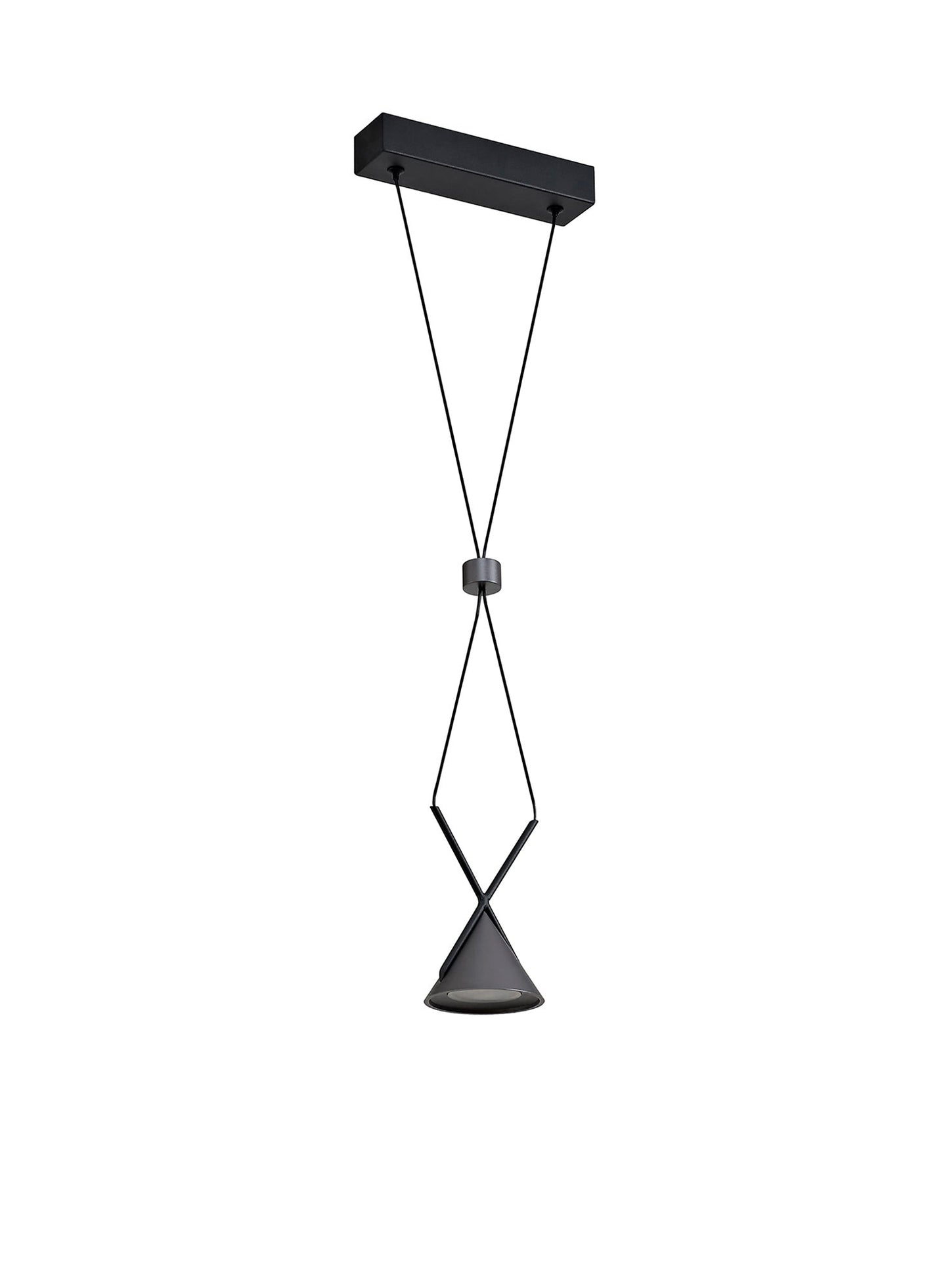 Mallory Pendant 1 Light, 1 x 3W LED, 3000K, 110lm, Sand Black and Grey, 3yrs Warranty