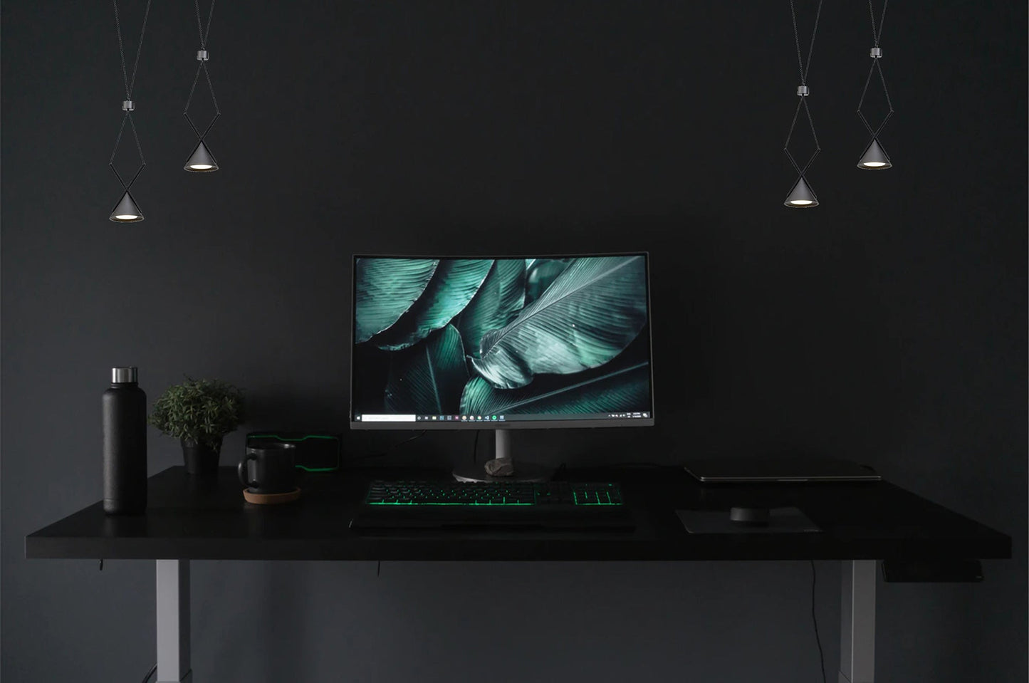 Mallory Pendant 1 Light, 1 x 3W LED, 3000K, 110lm, Sand Black and Grey, 3yrs Warranty