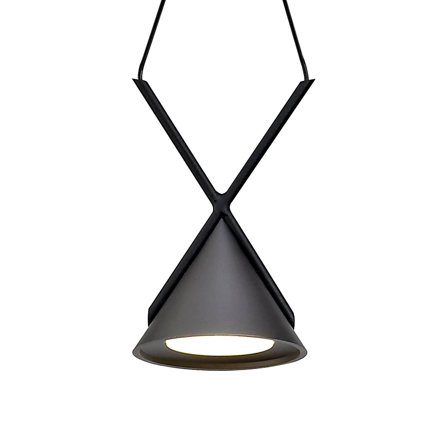 Mallory Bar Linear Pendant 3 Light, 3 x 3W LED, 3000K, 350lm, Sand Black and Grey, 3yrs Warranty