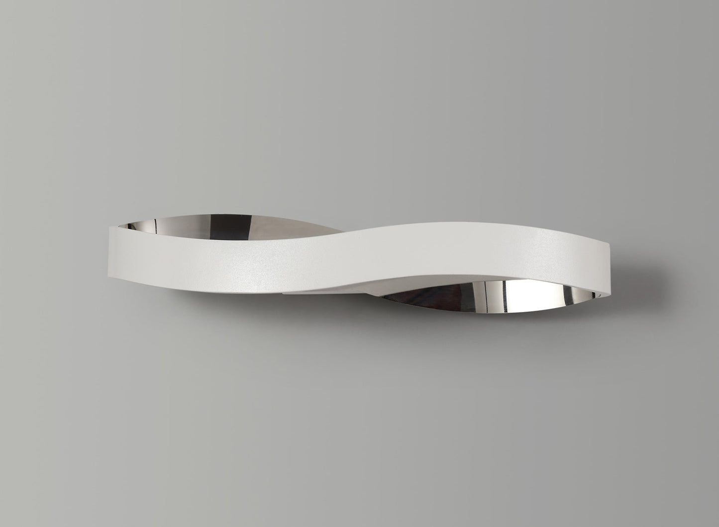 Marton Wall Lamp, 1 x 6W LED, 3000K, 420lm, Sand White and Polished Chrome, 3yrs Warranty