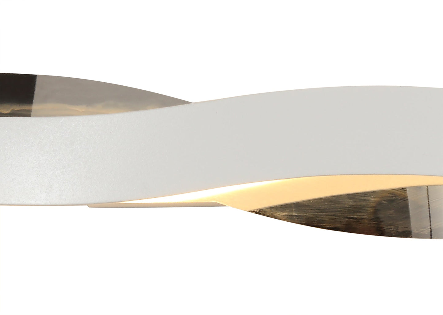 Marton Wall Lamp, 1 x 6W LED, 3000K, 420lm, Sand White and Polished Chrome, 3yrs Warranty