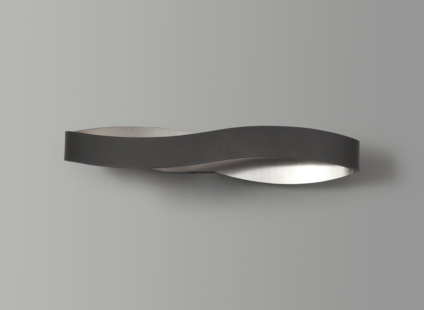 Marton Wall Lamp, 1 x 6W LED, 3000K, 420lm, Sand Anthracite and Satin Nickel, 3yrs Warranty