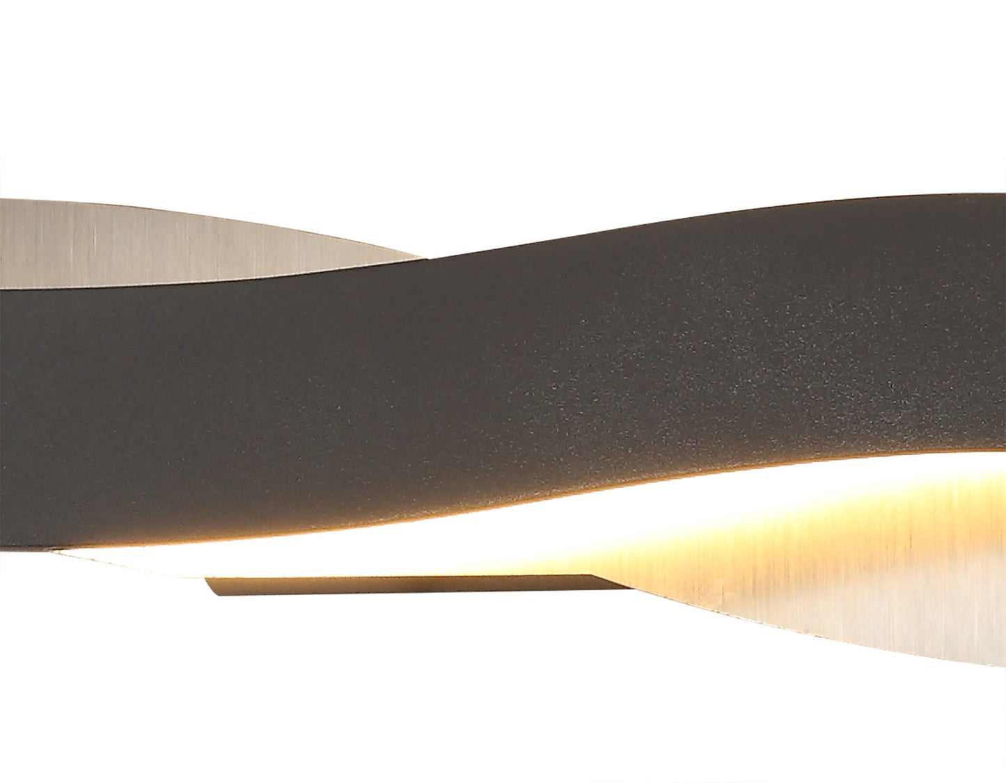 Marton Wall Lamp, 1 x 6W LED, 3000K, 420lm, Sand Anthracite and Satin Nickel, 3yrs Warranty